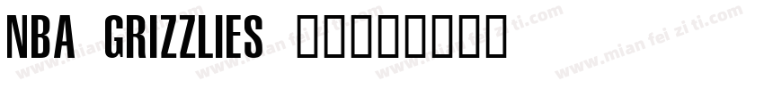 NBA GRIZZLIES 字体字体转换